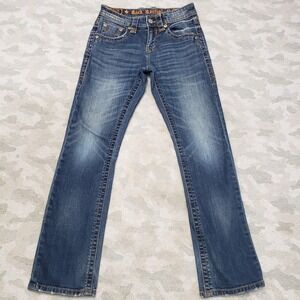 Rock Revival Men’s Slim Straight Jeans - Blue Wash
